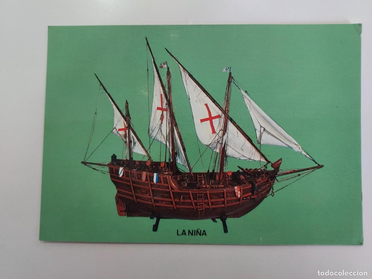 Postales: POSTAL BARCO. LA NI&Ntilde;A, MAQUETA CARABELA. MONASTERIO SANTA MARIA RABIDA HUELVA. 1976. S/C