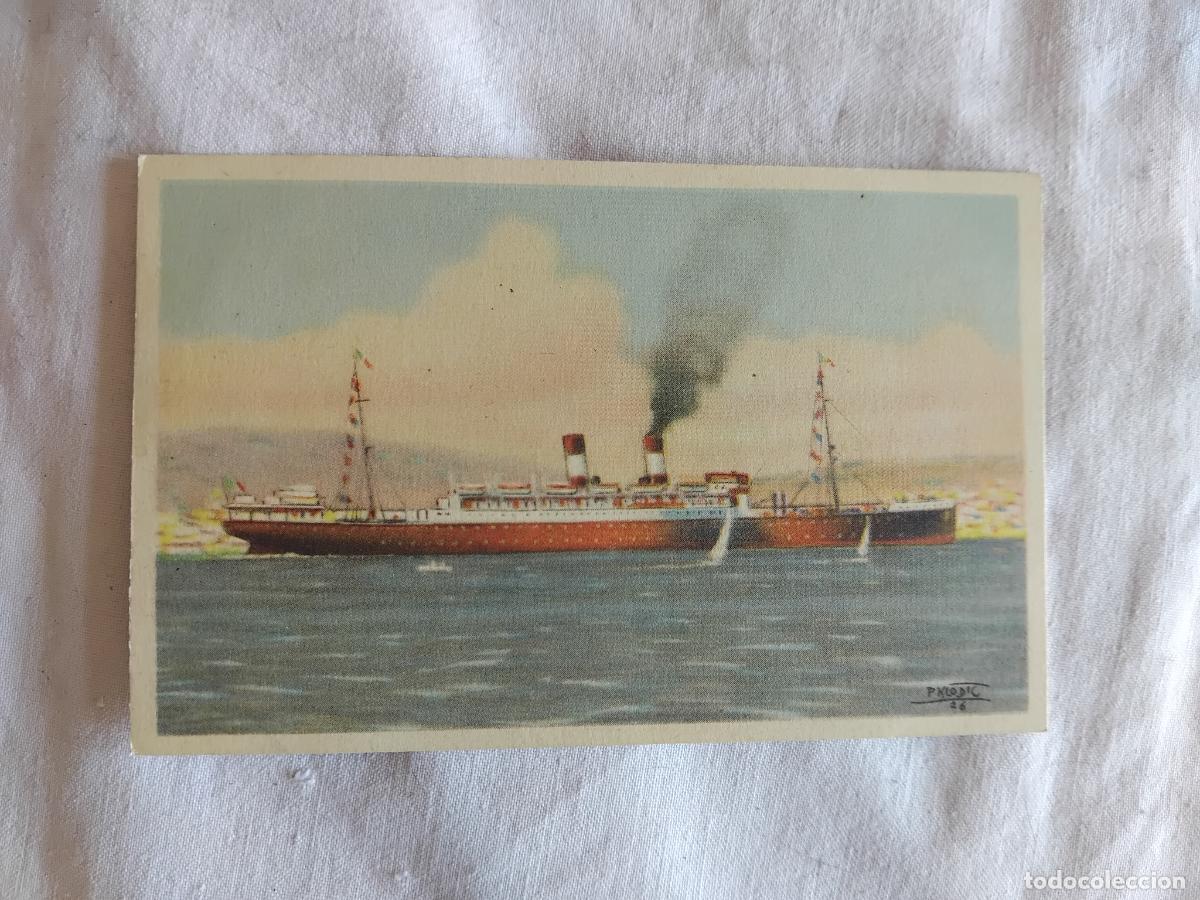 Postales: POSTAL NAVEGAZIONE GENERALE ITALIANA. VAPOR DUCA D'AOSTA.