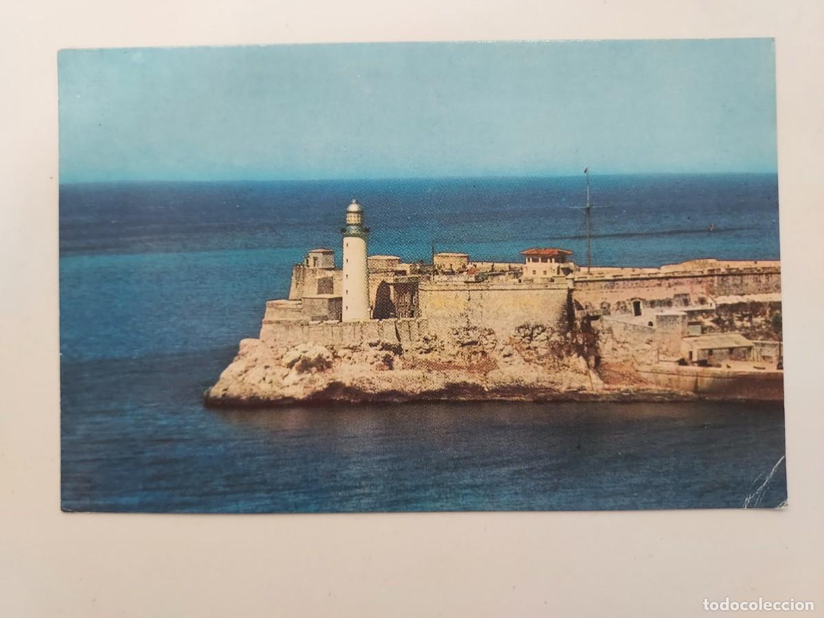 Postales: POSTAL TEMA BARCO. FARO. CASTILLO DEL MORRO, LA HABANA, CUBA. SIN CIRCULAR