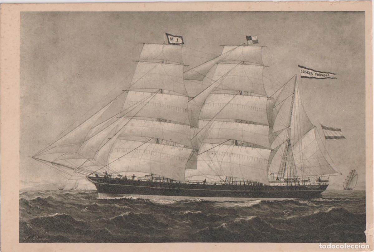 Postales: CORBETA JOSEFA FORMOSA (SIGLO XIX) FLOTA MARCELINO JAN&Eacute; - MUSEO MAR&Iacute;TIMO N&ordm;9 - S/C