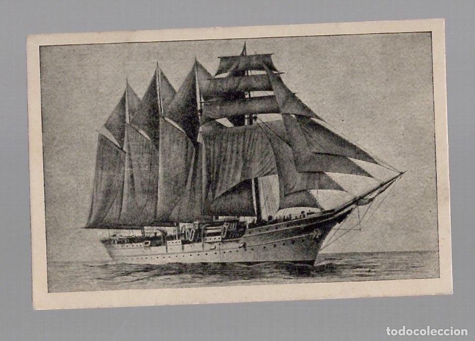 Postales: TARJETA POSTAL PROPAGANDA MARITIMA SERIE A N&ordm; 4 BUQUE ESCUELA JUAN SEBASTIAN DE ELCANO