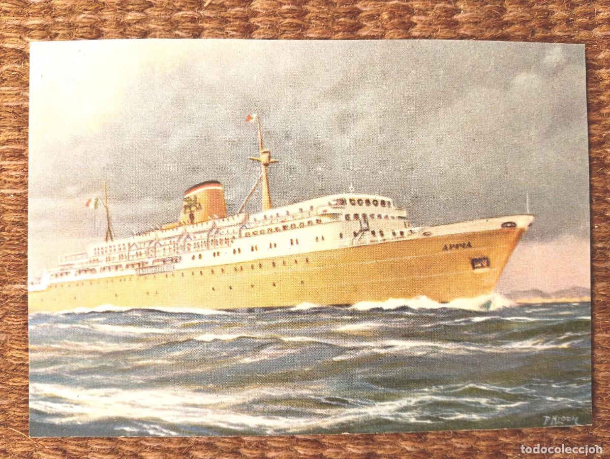 Postales: BARCO - BUQUE APPIA SOCIEDAD DE NAVEGACION ADRIATICA - VENISE