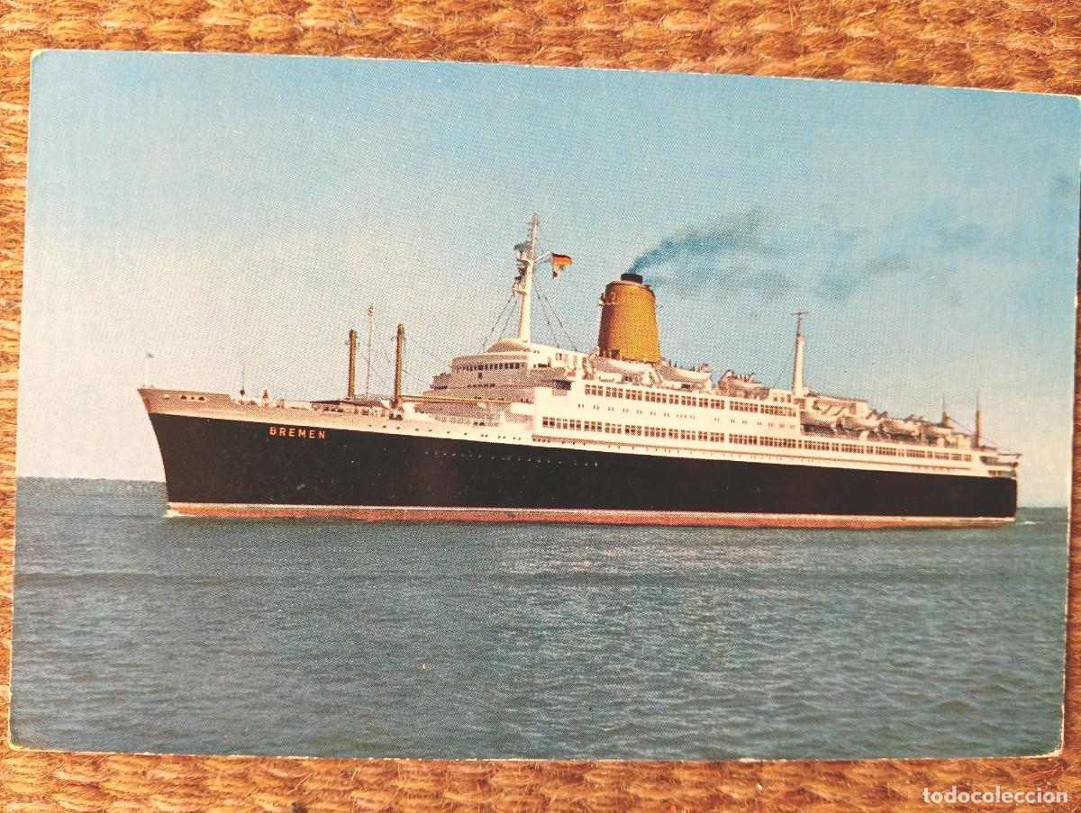 Postales: BARCO - BUQUE BREMEN - FLAGGSCHIFF DES NORDDEUFSCHEN LLOYD