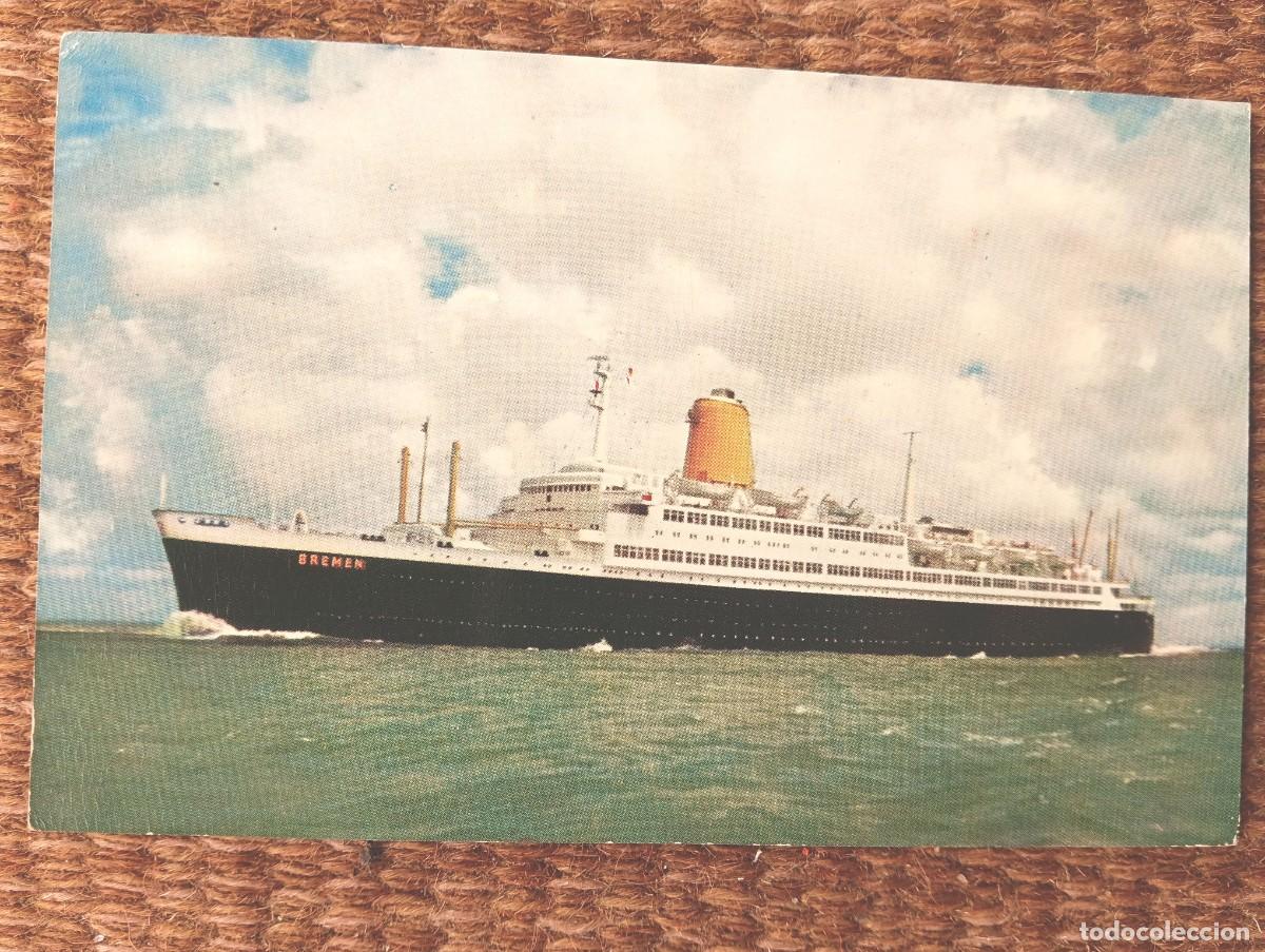Postales: BARCO - BUQUE BREMEN - FLAGGSCHIFF DES NORDDEUFSCHEN LLOYD