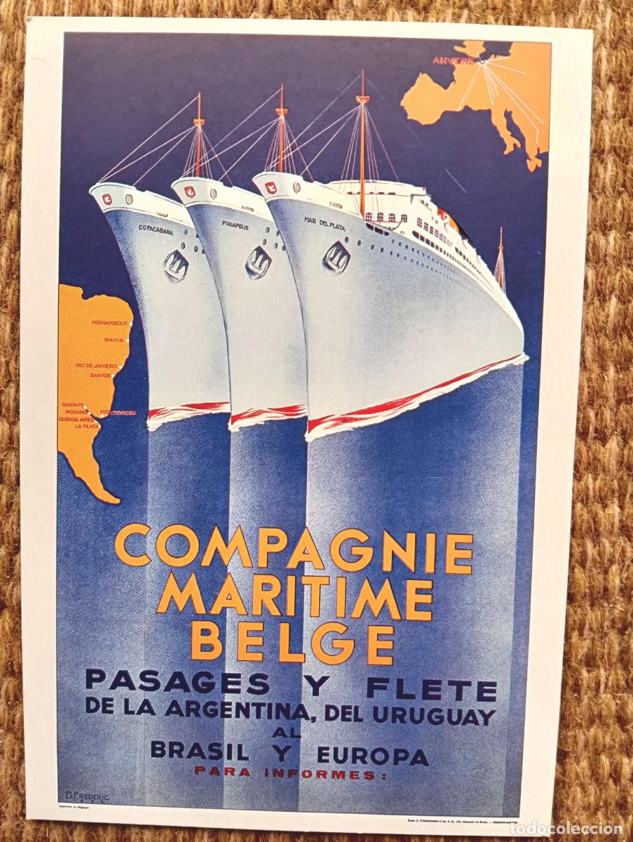 Postales: BARCO - BUQUE - COMPAGNIE MARITIME BELGE