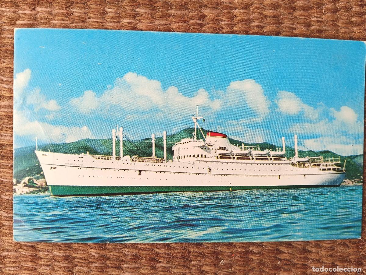 Postales: BARCO - BUQUE DONIZETTI - SOCIETA DI NAVIGAZIONE ITALIA