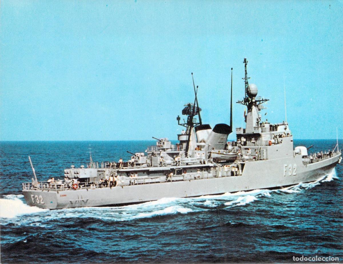 Postales: Postal de la Corbeta Diana F32 de la Armada Espa&ntilde;ola