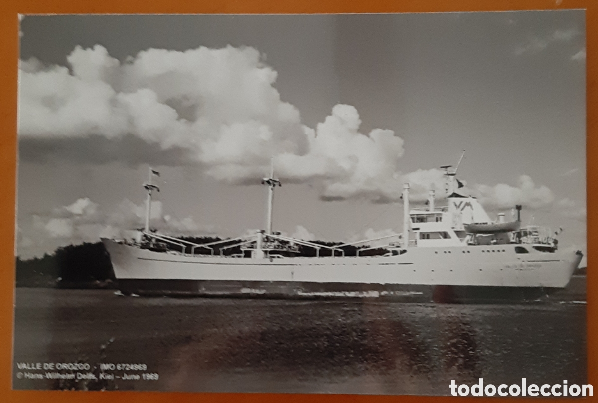 Postales: Postal barco Valle de Orozco. Vasco Madrile&ntilde;a de Navegaci&oacute;n SA. R10194