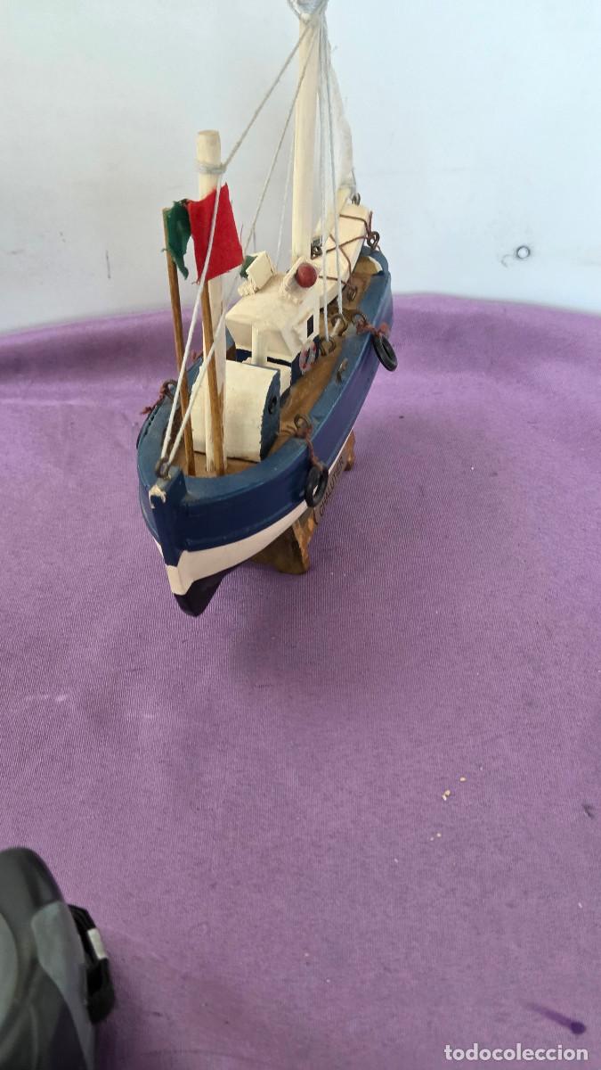Postales: maqueta de barco de madera de pesca - Foto 4
