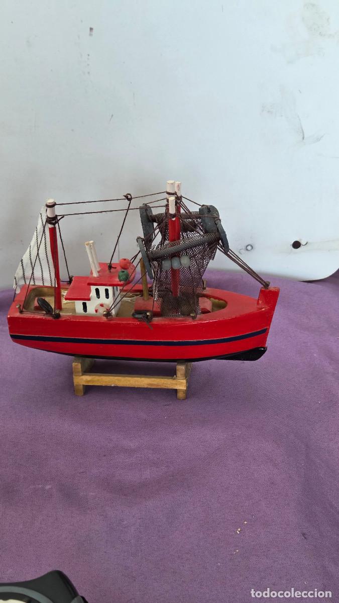Postales: maqueta de barco de pesca