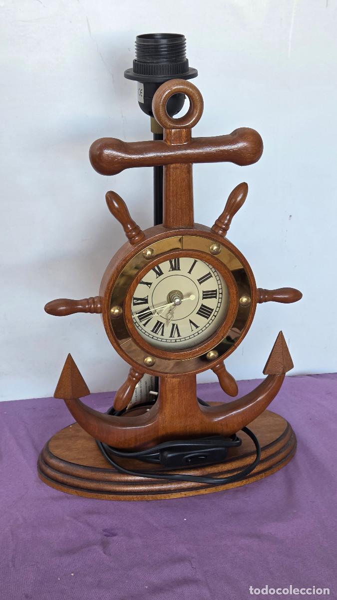 Postales: lampara reloj motivo nautica