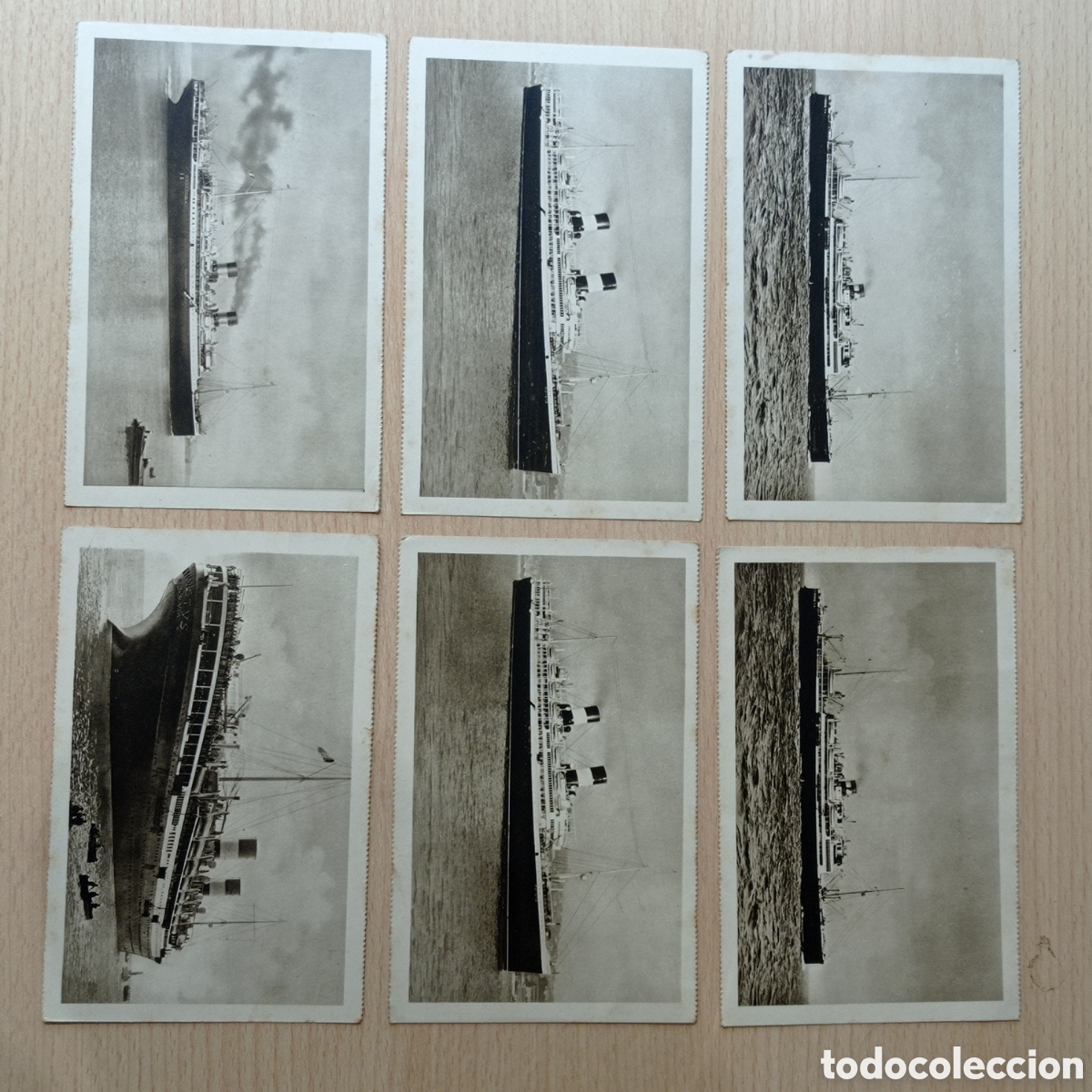 Postales: 4 MODELOS DISTINTOS DE BUQUES. NAVIGAZIONE GENERALE ITALIANA