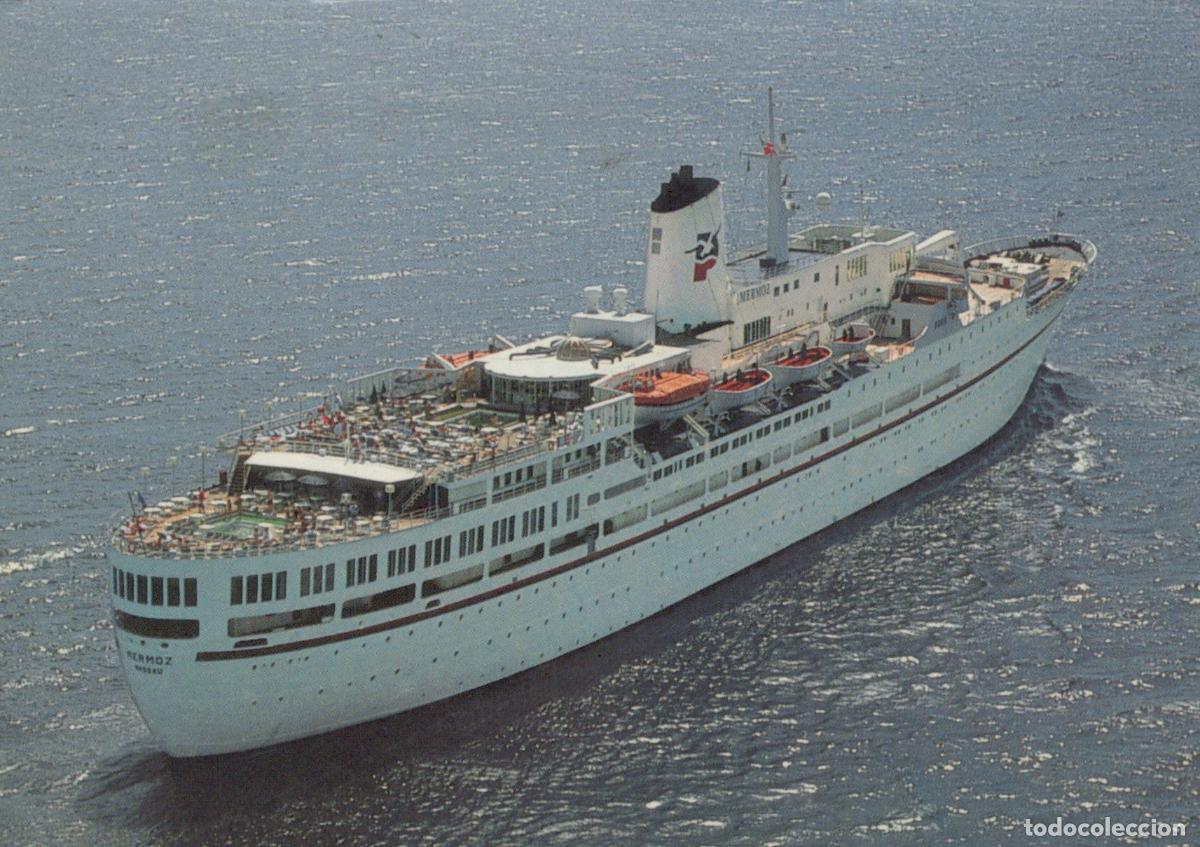 Postales: France Cara&iuml;bes Navire Mermoz Mer Cara&iuml;bes Paquet Transport Maritime *YAB048