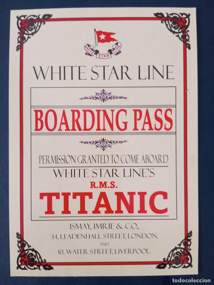 Postales: POSTAL RECORDATORIO DEL HUNDIMIENTO DEL TITANIC