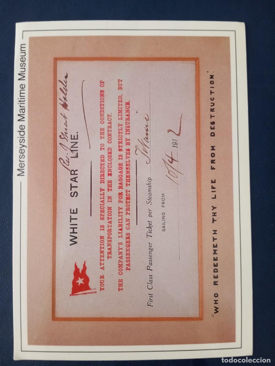 Postales: POSTAL RECORDATORIO DEL HUNDIMIENTO DEL TITANIC