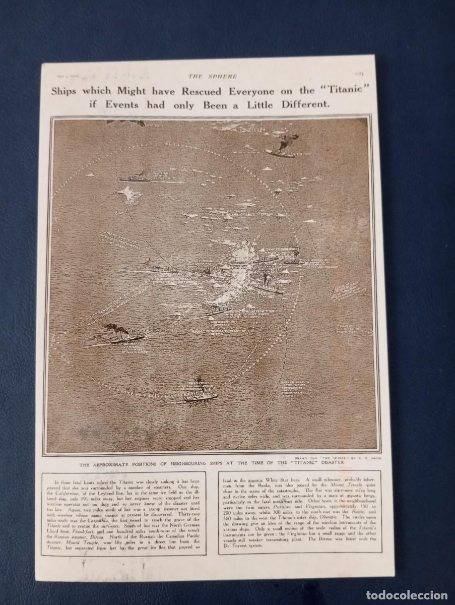 Postales: POSTAL RECORDATORIO DEL HUNDIMIENTO DEL TITANIC