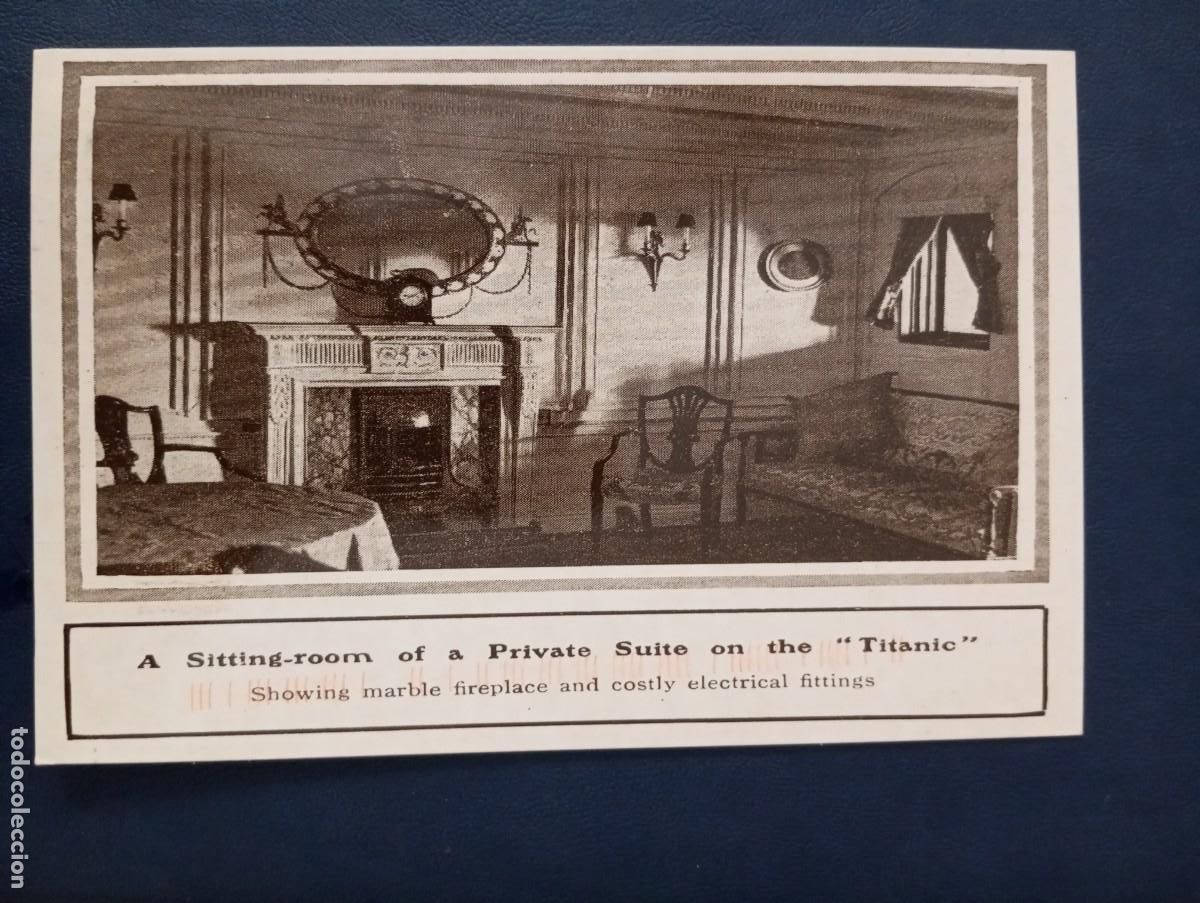 Postales: POSTAL RECORDATORIO DEL HUNDIMIENTO DEL TITANIC - Foto 1