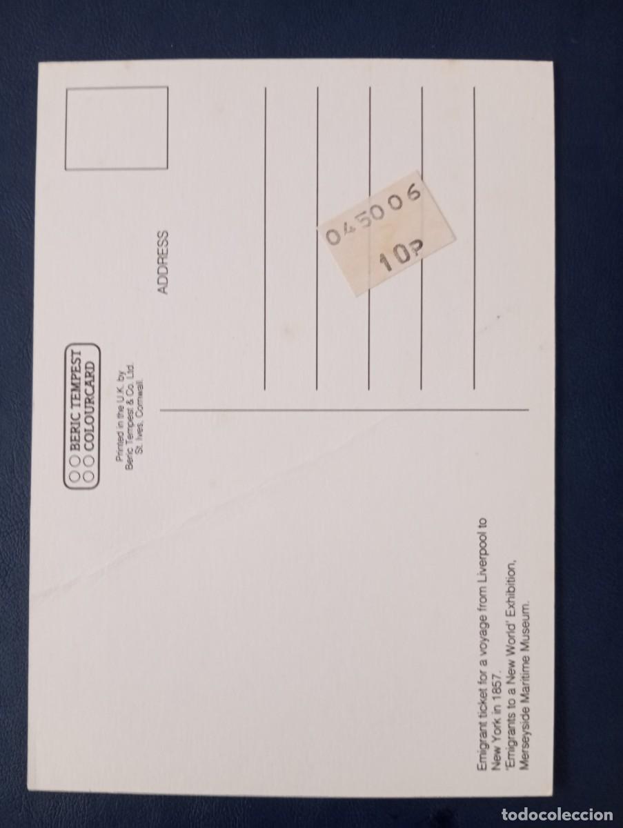 Postales: POSTAL RECORDATORIO DEL HUNDIMIENTO DEL TITANIC - Foto 2