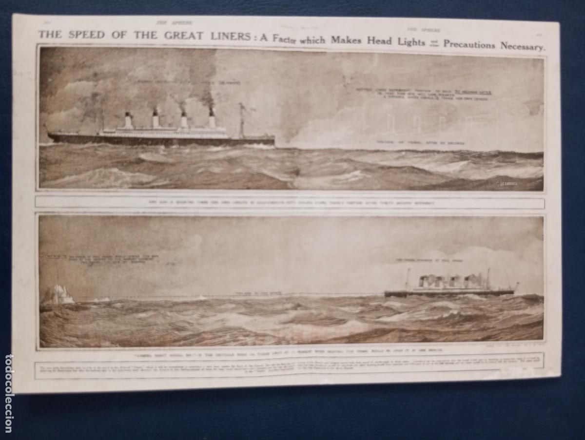 Postales: POSTAL RECORDATORIO DEL HUNDIMIENTO DEL TITANIC - Foto 1