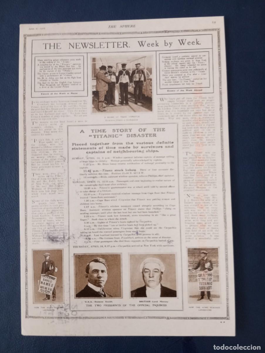 Postales: POSTAL RECORDATORIO DEL HUNDIMIENTO DEL TITANIC