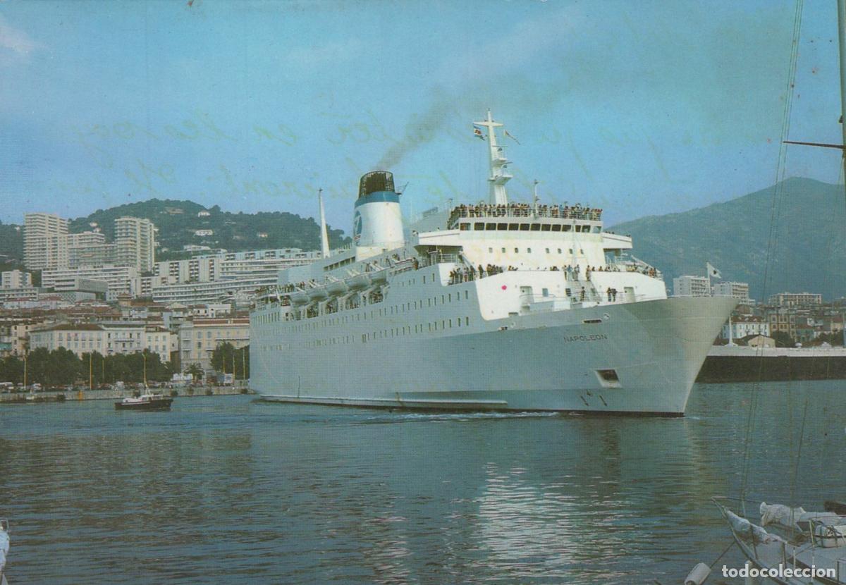Postales: Ferry Ship in Mediterranean Port *YAF915