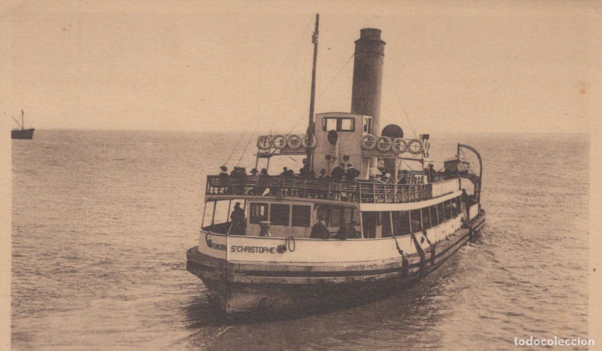 Postales: Steamer Ship S'Christophe with Passengers on Deck, Open Sea *YAG612