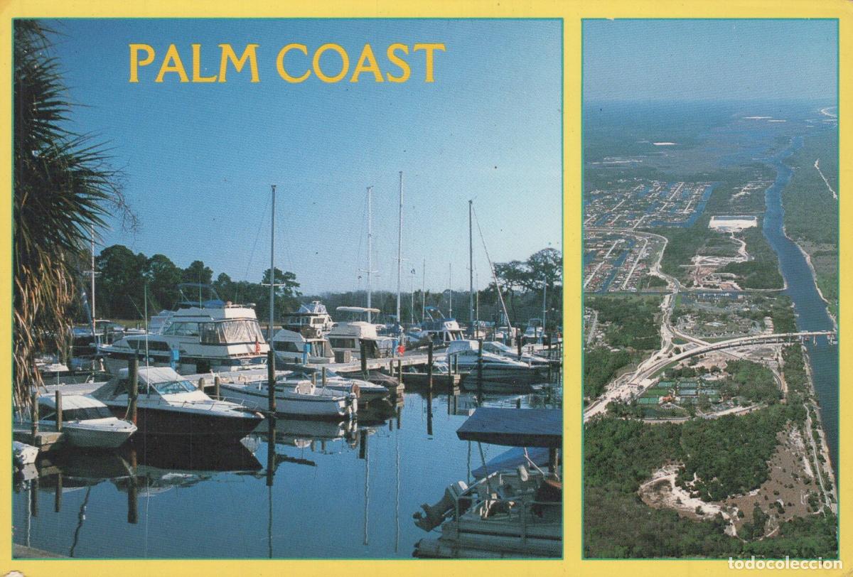 Postales: USA Palm Coast Marina Boats Aerial View Intracoastal Waterway Unposted *YAP239