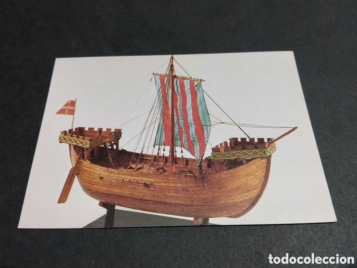 Postales: Postal maqueta barco hist&oacute;rico