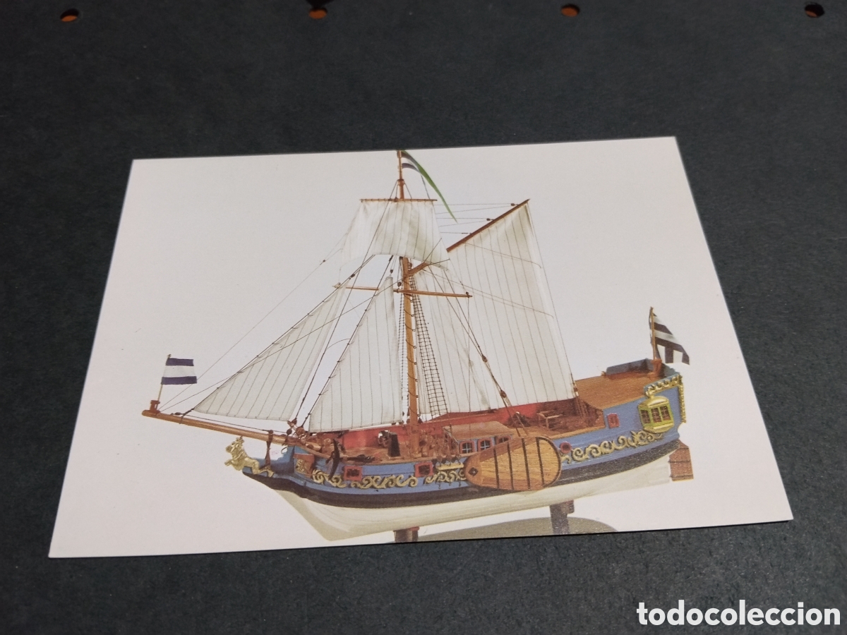 Postales: Postal maqueta barco hist&oacute;rico