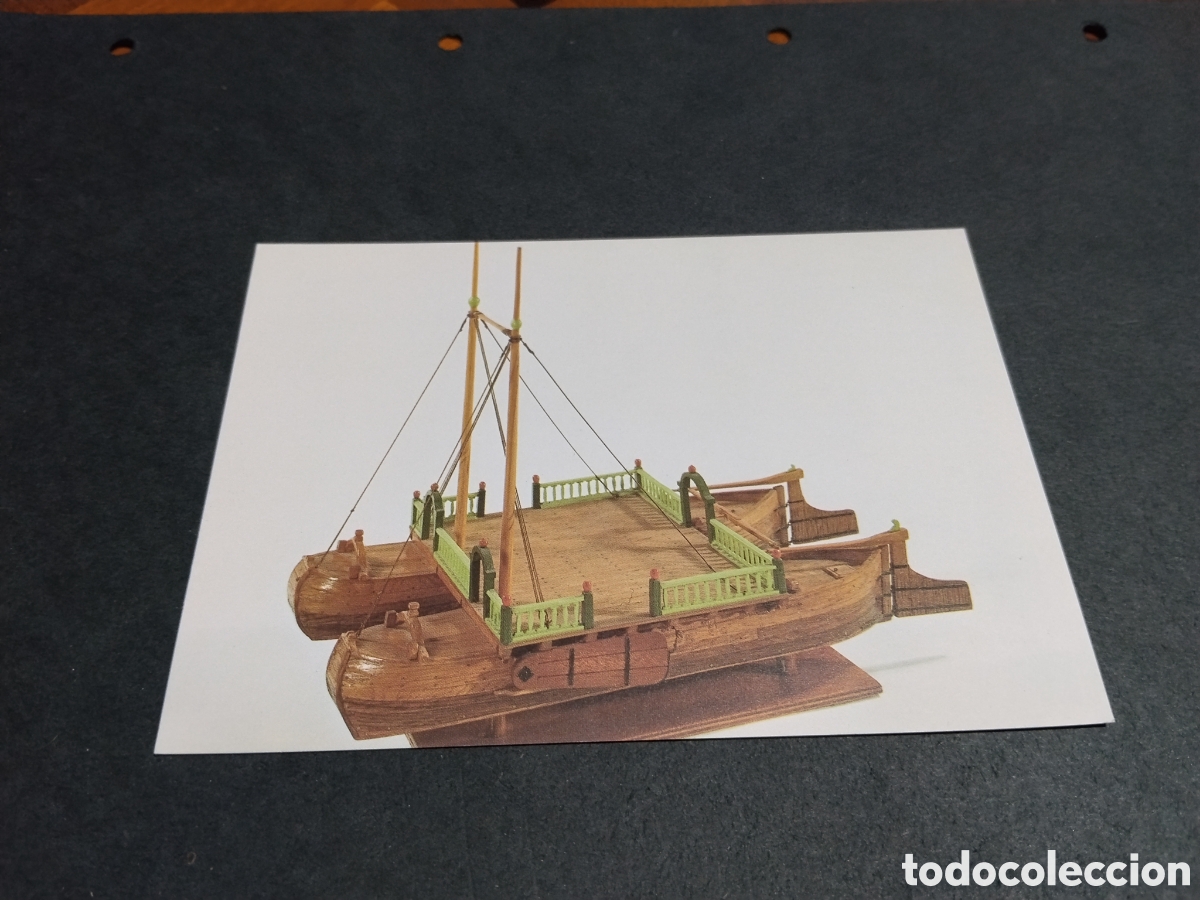 Postales: Postal maqueta barco hist&oacute;rico