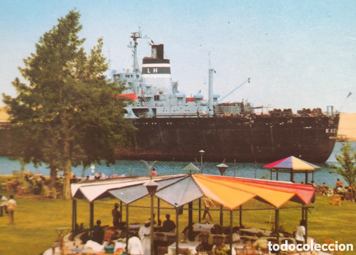 Postales: SUEZ CANAL ISMAILIA SHIP BARCO POSTCARD POSTAL A COLOR EGYPT C. 1970