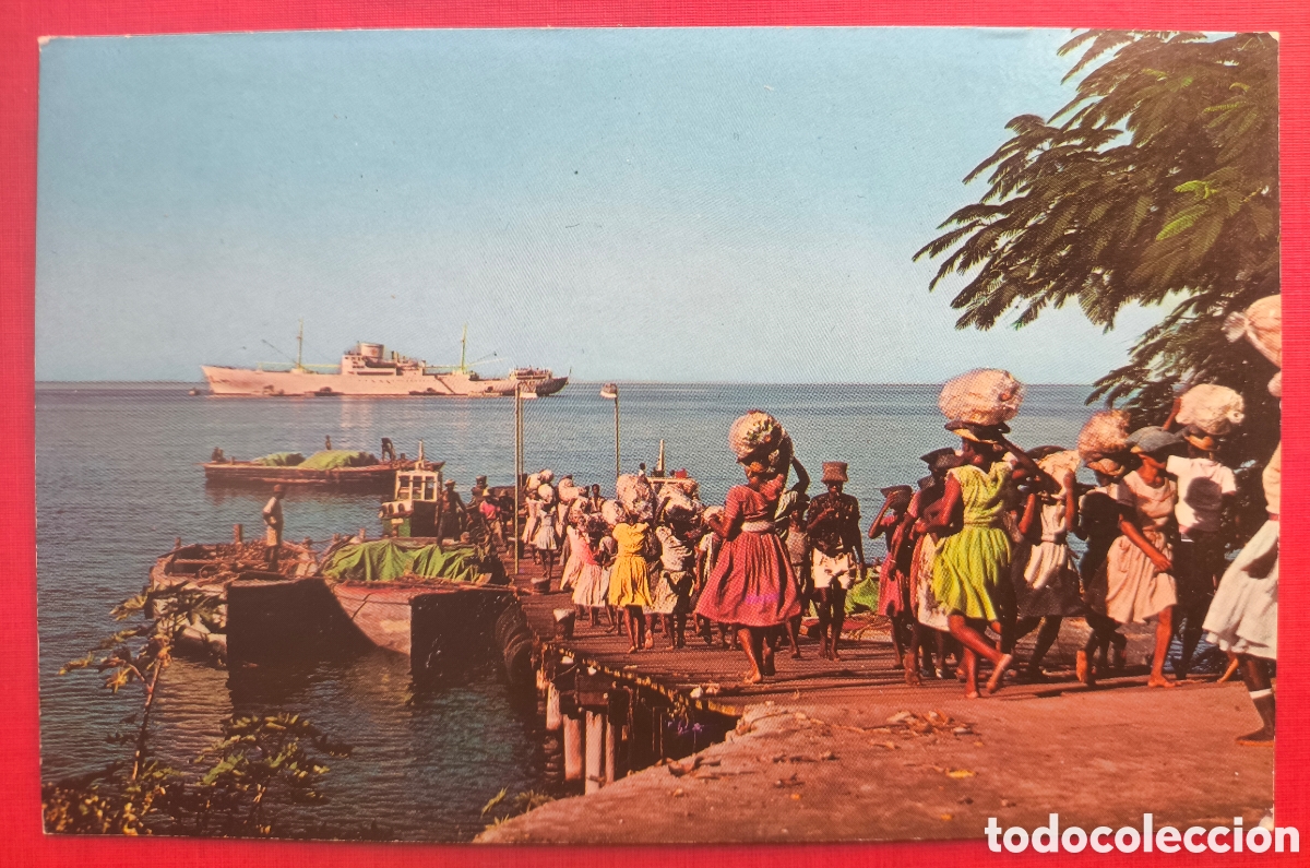 Postales: DOMINICA PORT SHIP BARCO POSTCARD POSTAL A COLOR BAHAMAS C. 1965
