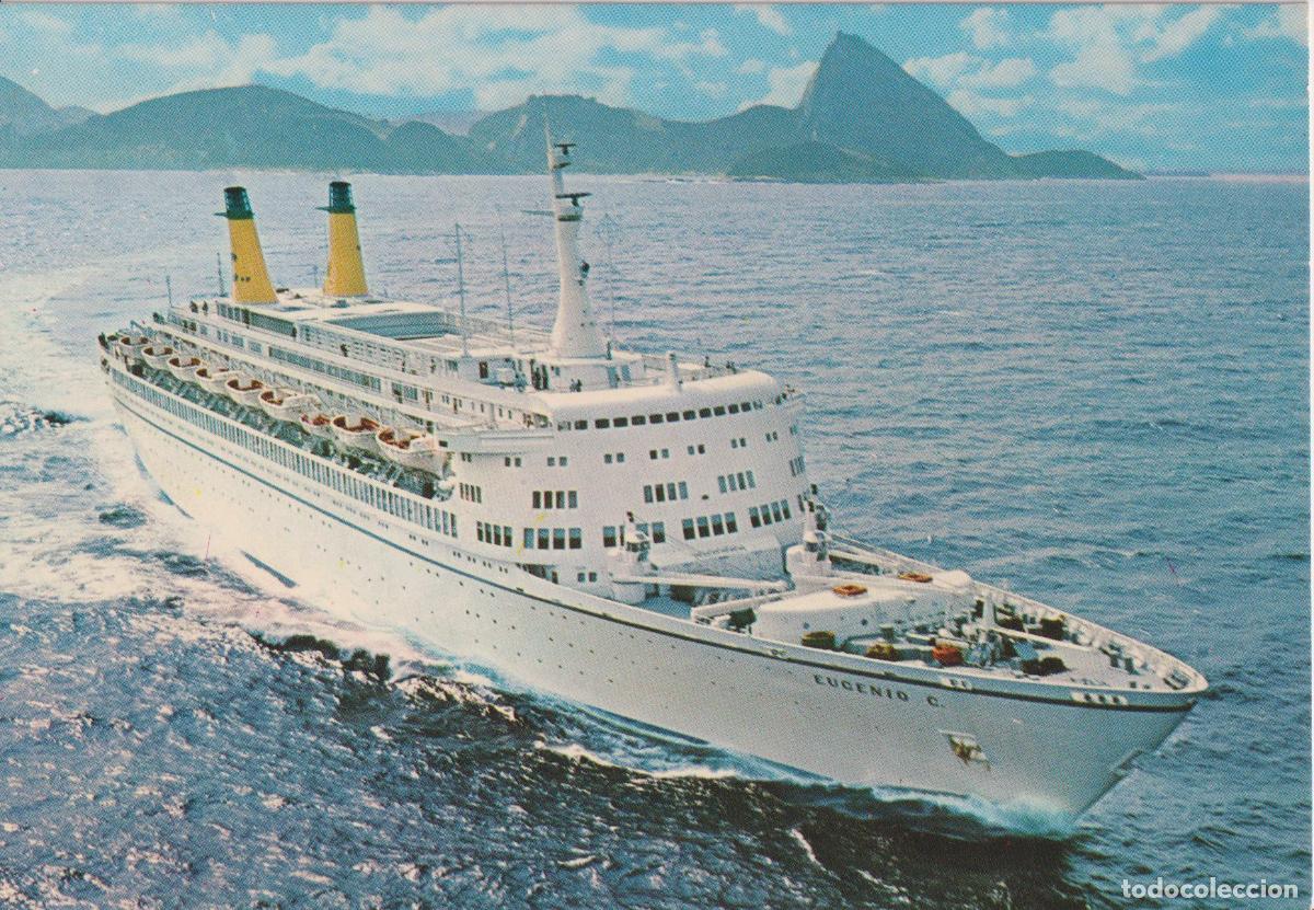 Postales: POSTAL CRUCERO EUGENIO C., COSTA LINE - S/C