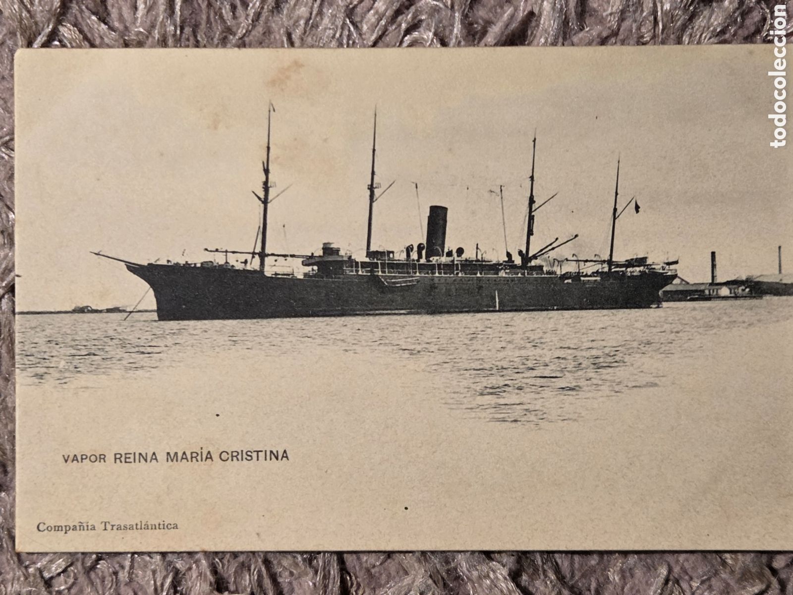 Postkarten: VAPOR REINA MAR&Iacute;A CRISTINA,