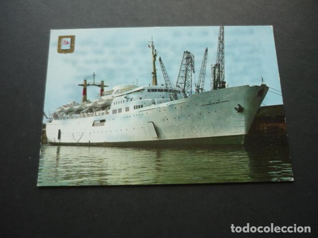 Postkarten: BARCO COMPA&Ntilde;IA TRASMEDITERRANEA LAS PALMAS DE GRAN CANARIA