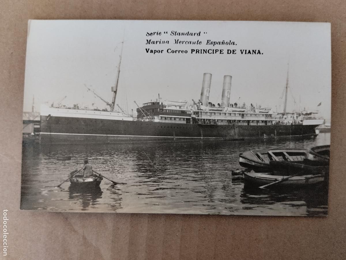 Postkarten: BARCOS. MARINA MERCANTE ESPA&Ntilde;OLA. VAPOR CORREO PRINCIPE DE VIANA.