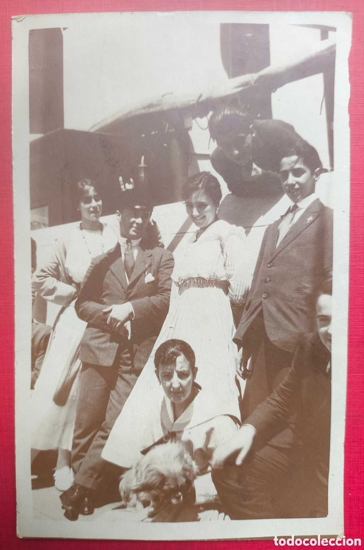 Postales: VAPOR REINA VICTORIA EUGENIA RETRATO GRUPAL POSTAL FOTOGR&Aacute;FICA FOTOGRAF&Iacute;A 1916