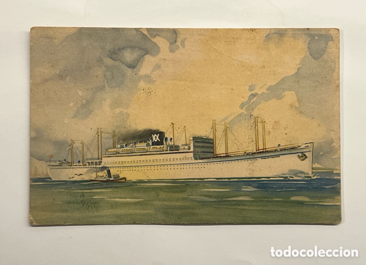 Postales: BARCOS. CABO DE BUENA ESPERANZA. CABO DE HORNOS. IBARRA Y CIA. S.A. LINEA A SUD-AMERICA