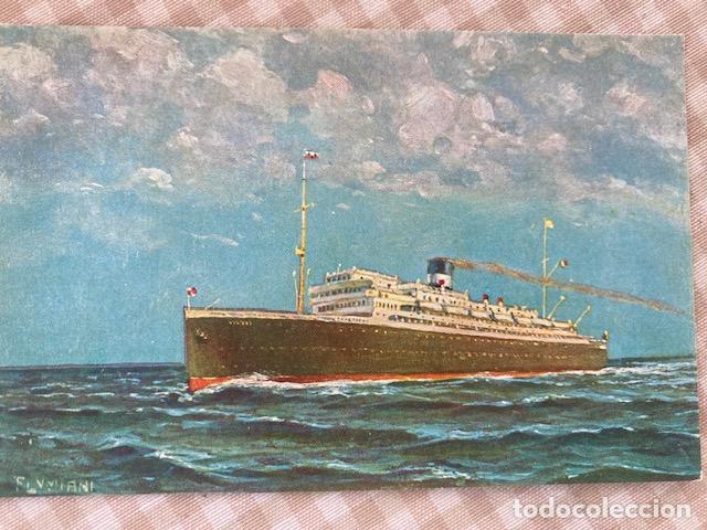 Postales: ORAZIO Y VIRGILIO. NAVIGAZIONE GENERALE ITALIANA. POSTAL SIN CIRCULAR