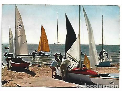 Postales: PREPARATIFS POUR LES REGATES.- EN PARCOURANT LA COTE MEDITERRANEENNE