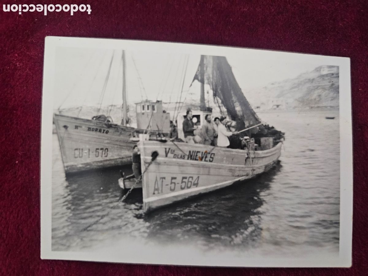 Postales: Fotograf&iacute;a Barcos pesca &rdquo;Virgen de las Nieves&rdquo; (AT-5-564) y &rdquo;Hnos. Morato&rdquo; (CU-1-578) Mallorca ?