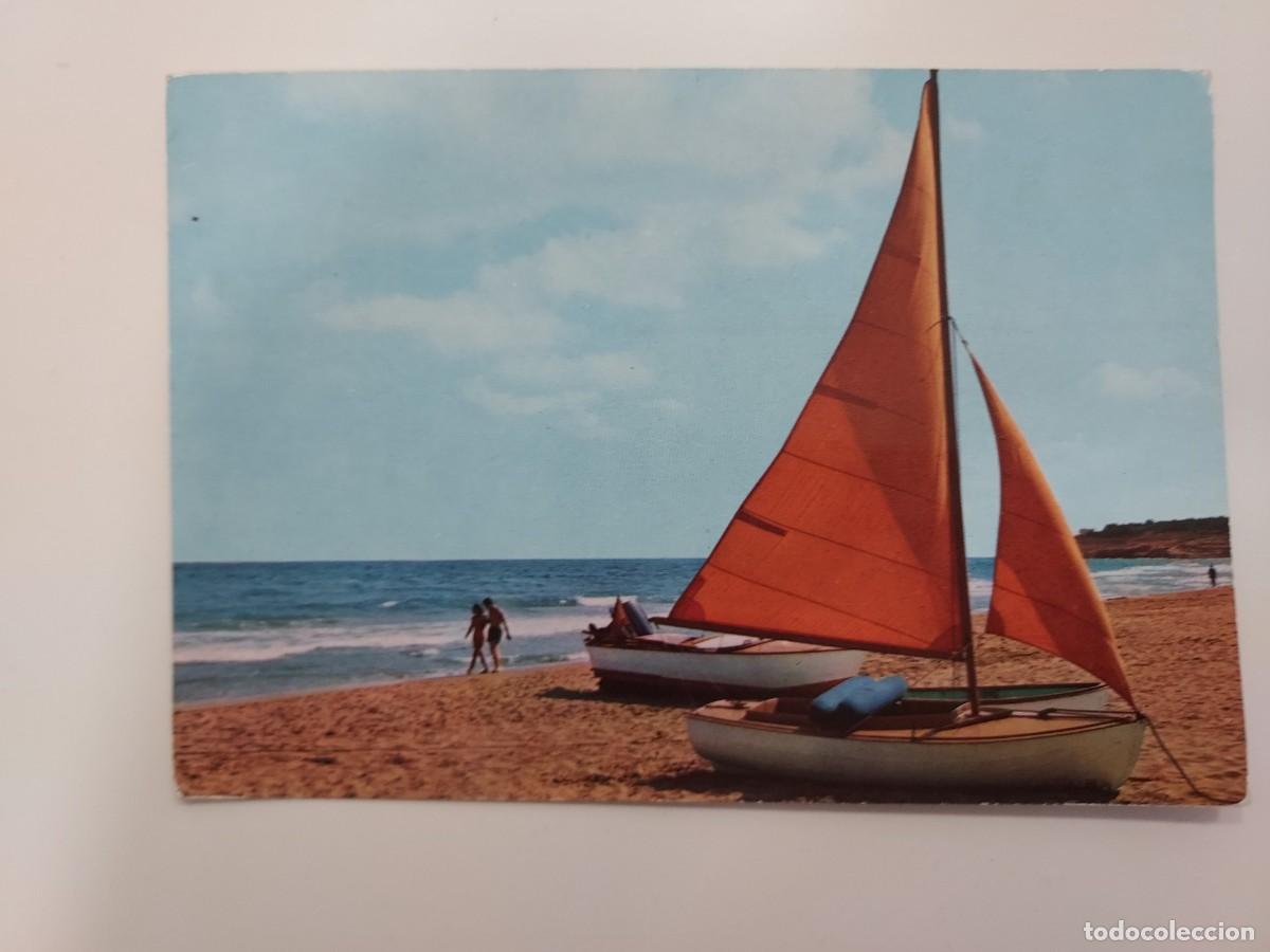 Postales: POSTAL VELERO RECREO VELA LIGERA. 1965. SIN CIRCULAR. Mediterr&aacute;neo, estampa marinera, Cullera
