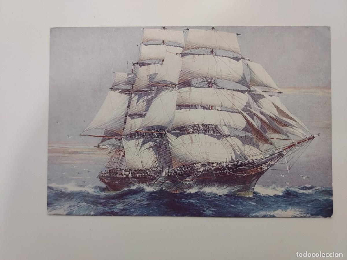 Postales: POSTAL BARCO INGLESA. SHIP CUTTY SARK, J. SPURLING. CIRCULADA 1965. LONDON ENGLAND