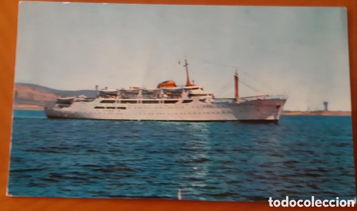 Postales: Postal barco. Ernesto Anastasio M/B Ciudad de C&aacute;diz. Escrita sin circular. R10191