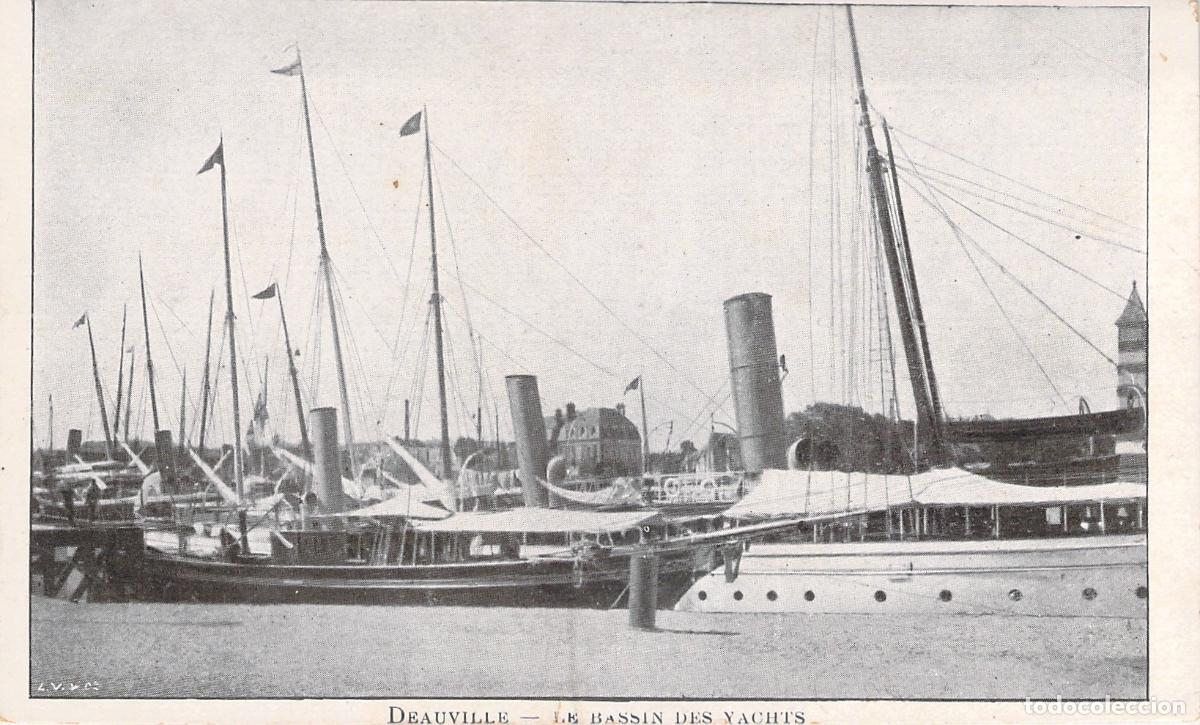Postales: Postal de Deauville El Puerto de Yates
