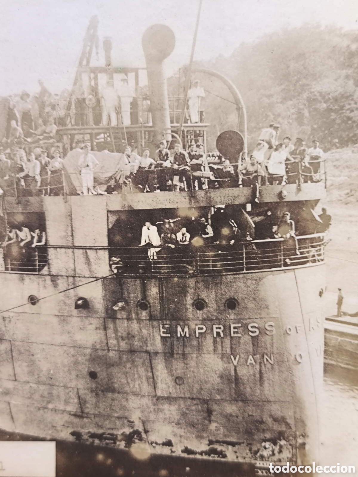 Postales: MILITARIA AUSTRALIAN TROOPS SHIP RMS EMPRESS PANAMA CANAL POSTCARD WM I C. 1919