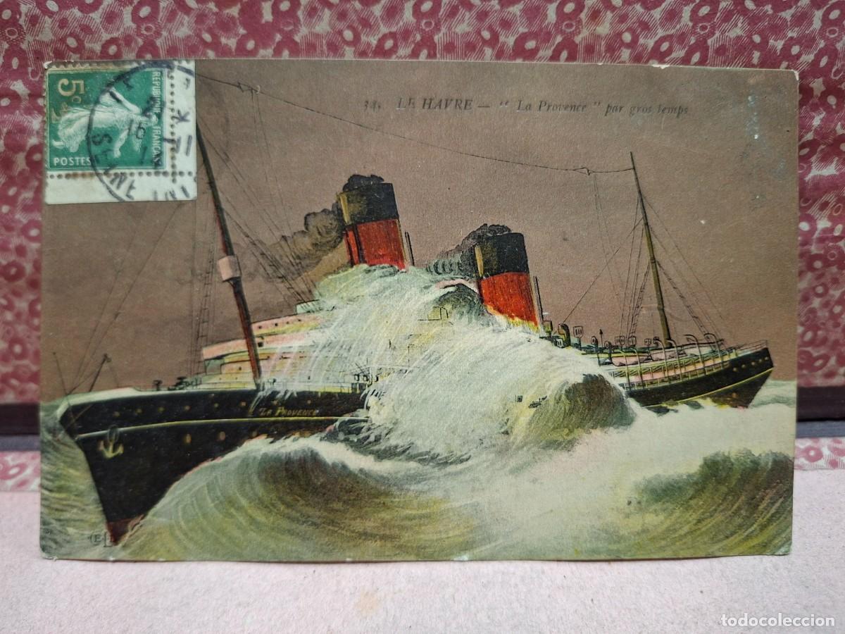 Postales: ANTIGUA POSTAL BARCO LA PROVENCE LE HAVRE FRANCIA