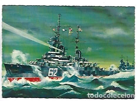 Postales: BARCO - BOAT.- HEAVY CRUISER.- ZHADANOV (USSR)
