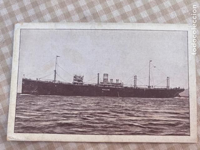 Postales: Navegacione Libera Triestina. Trieste. Buque Cellina. Postal sin circular