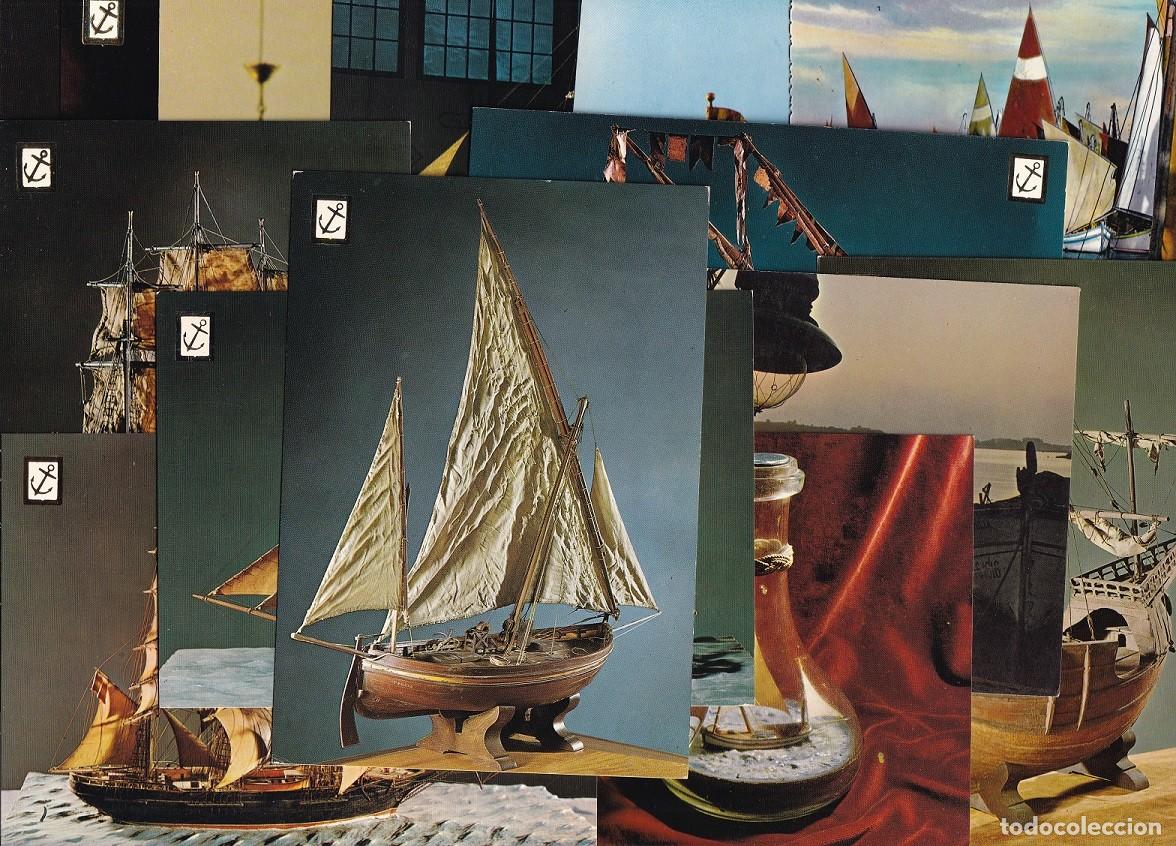 Cartoline: 15 Postales de barcos - Porr&oacute;n con un falucho - Laud de pesca.. / Lote muy comercial &middot; Ideal reventa